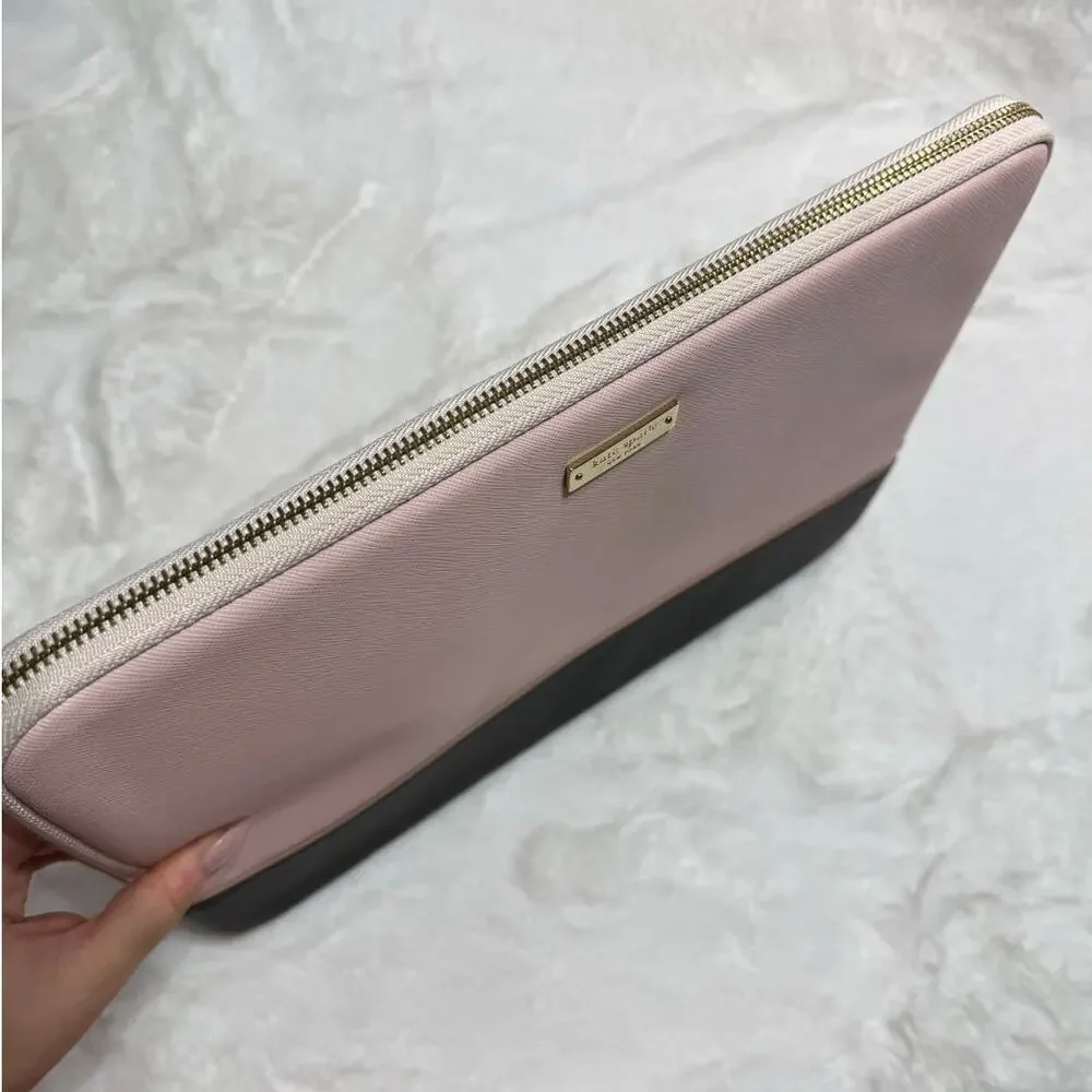 Kate Spade New York Pink Black Laptop Sleeve Case